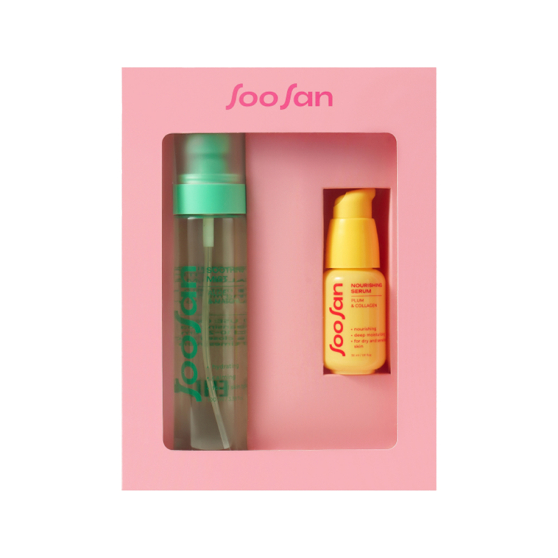 SOOSAN Glow & Comfort Set Набор: мист для лица, сыворотка для лица 100мл+30мл