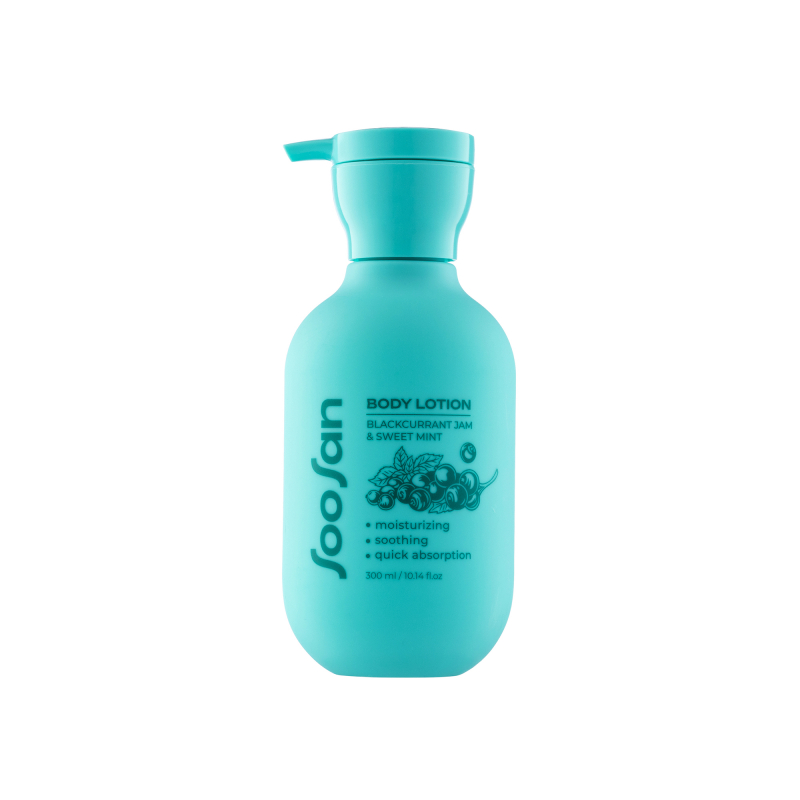 SOOSAN Body Lotion Blackcurrant Jam & Sweet Mint Лосьон для тела с ароматом черной смородины и сладкой мяты 300мл
