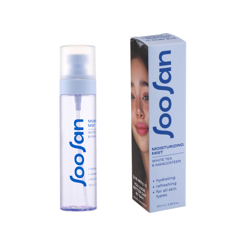 SOOSAN Moisturizing Mist with White tea & Mangosteen Увлажняющий мист для лица с экстрактами белого чая и мангустина 100мл