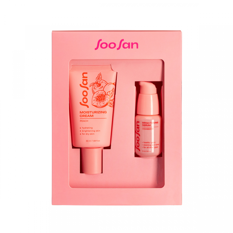 SOOSAN Glow & Tone Set Набор: крем для лица, сыворотка для лица 50мл+30мл